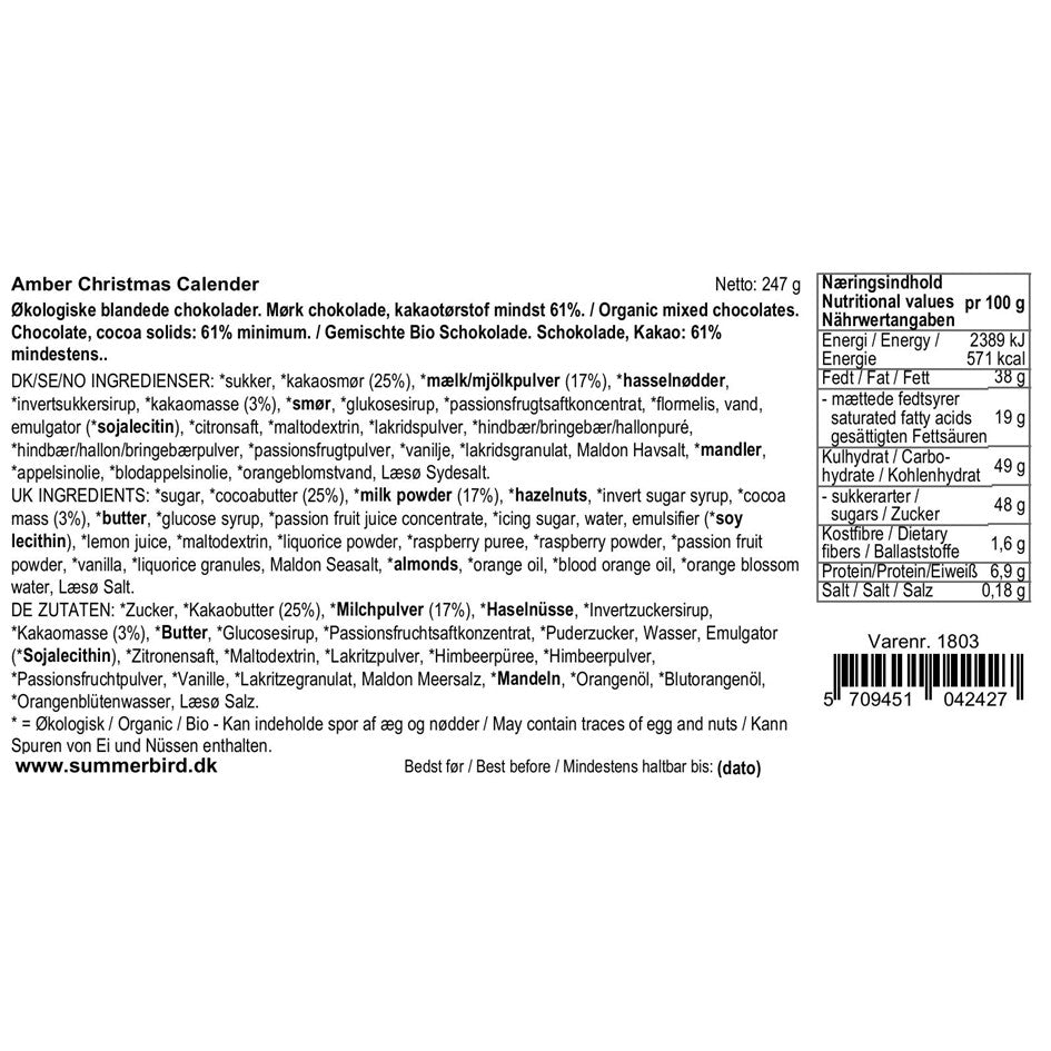 Amber Julekalender. NB! SENDES PÅ EGET ANSVAR.- Summerbird