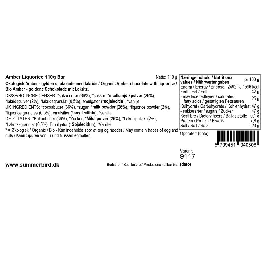 Amber Liquorice - Summerbird