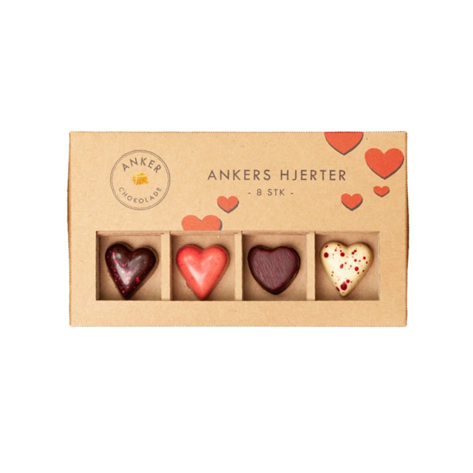 Ankers Hjerter 8 Stk - Anker Chokolade