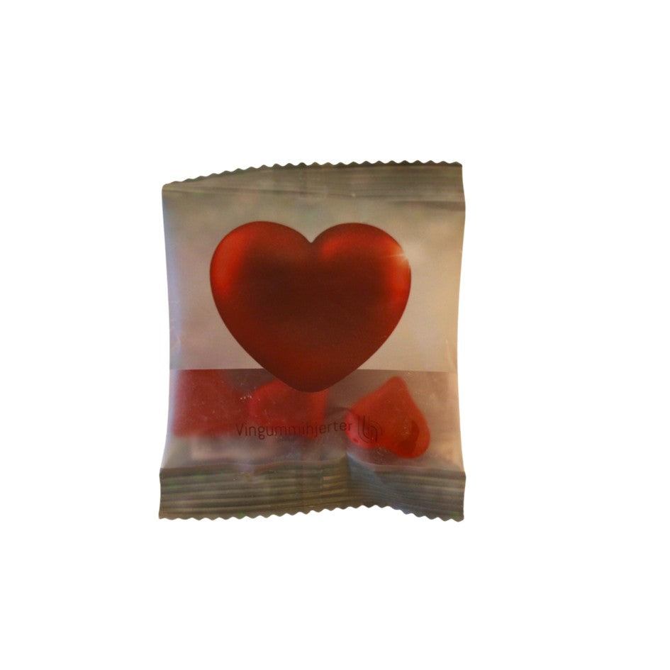 Vingummi - Hjerte Flowpack - Bolcheværk