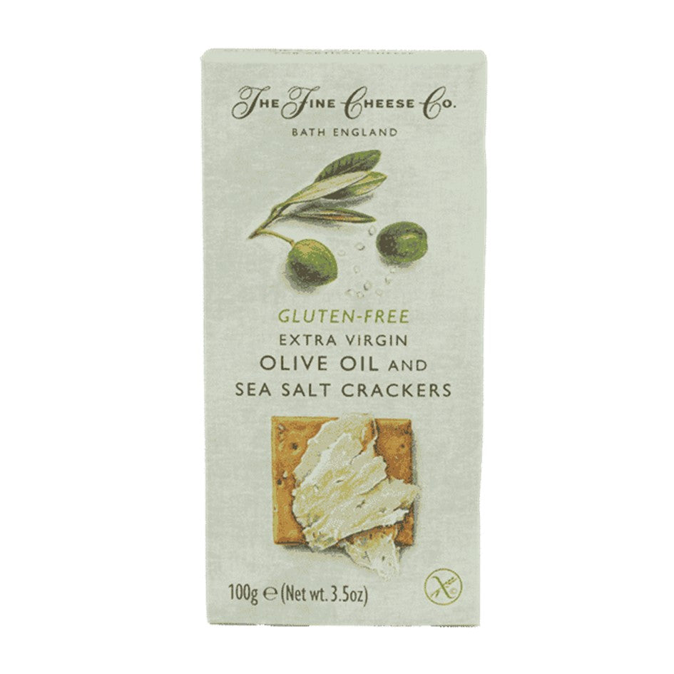 Glutenfri Crackers med olivenolie og havsalt - The Fine Chesse Co.