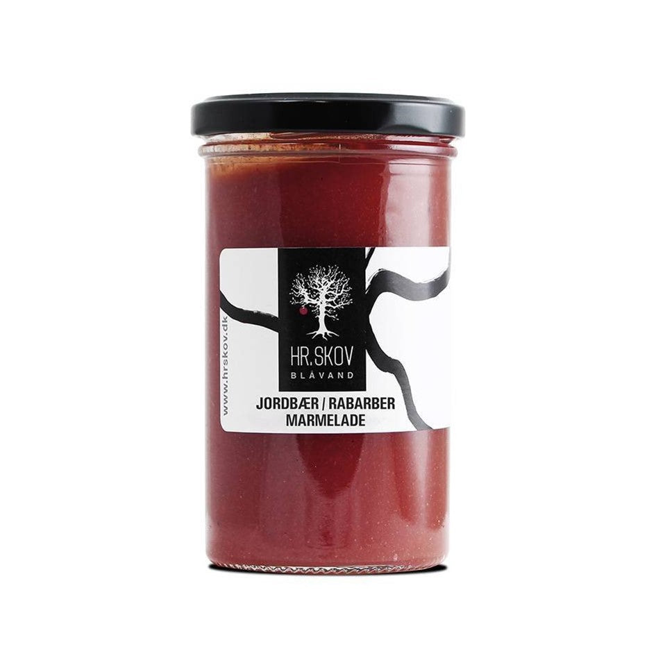 Jordbær/Rabarber Marmelade - Hr. Skov