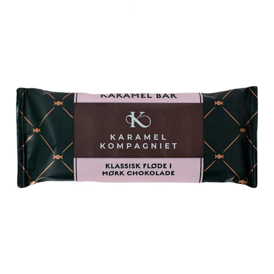 Klassisk fløde i mørk chokolade - Slentre Bar - Karamel Kompagniet