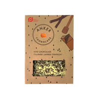 Anker Chokolade - Hvid chokolade med italiensk lakrids granulat