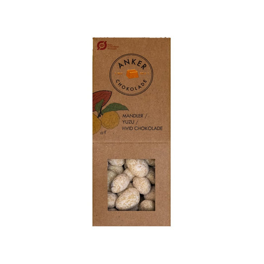 Dragee - Mandler med hvid chokolade og Yuzu - Anker Chokolade