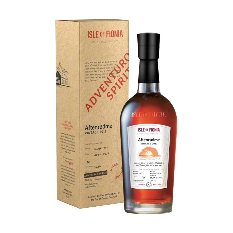 Isle of Fionia - Aftenrødme - Vintage 2017 - Økologisk Whisky