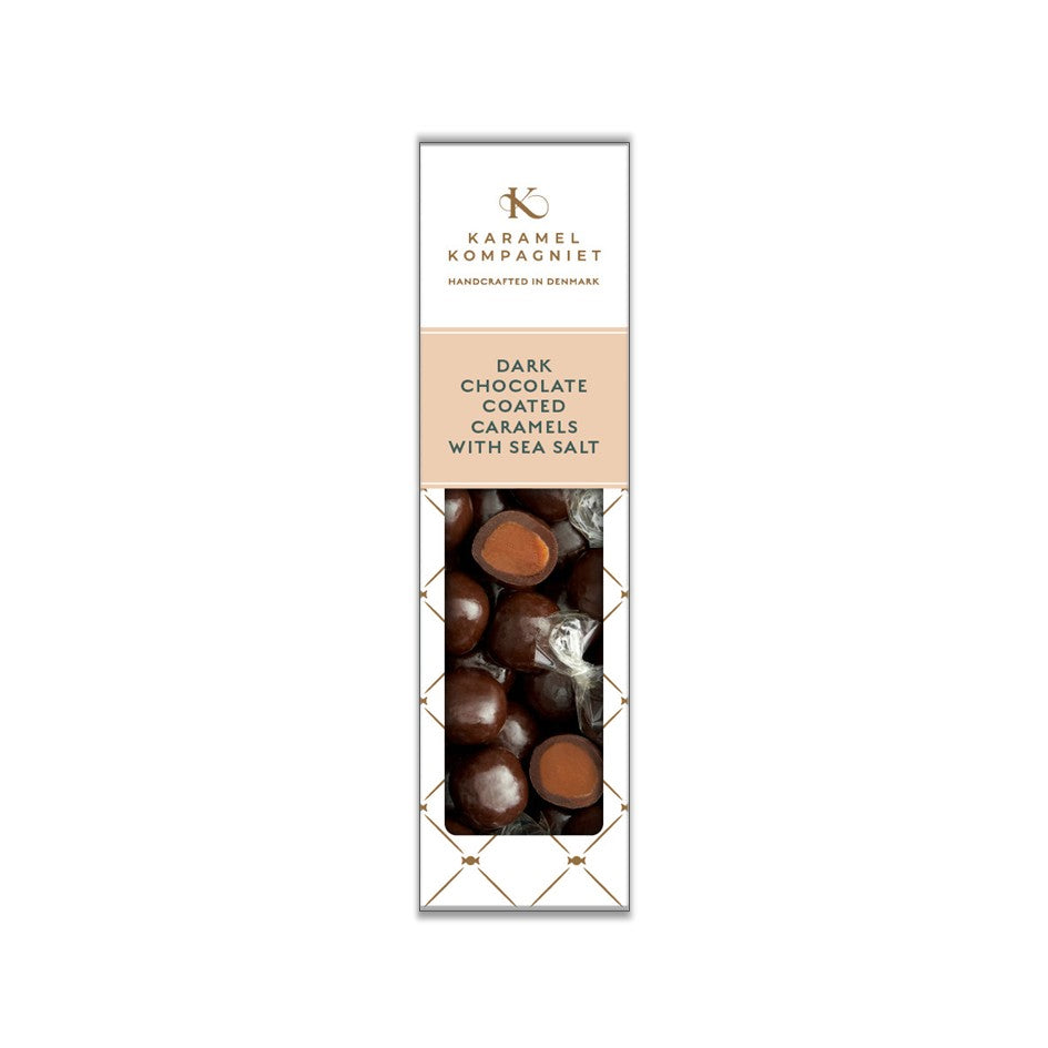 Karamel med mørk chokolade og havsalt - Karamel Kompagniet