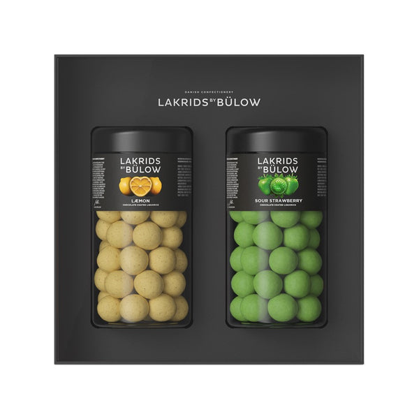 Lakrids by Bülow - Black Box - 2 x regular - Læmon & Sour Strawberry