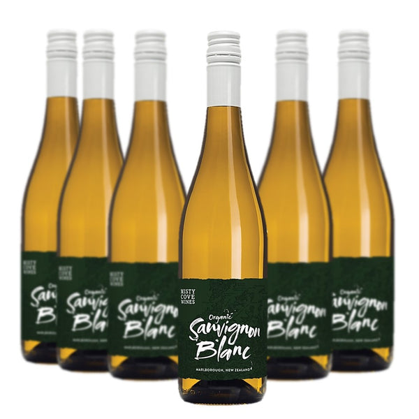 Misty Cove Wines - Organic Sauvignon Blanc - 6 FLASKER