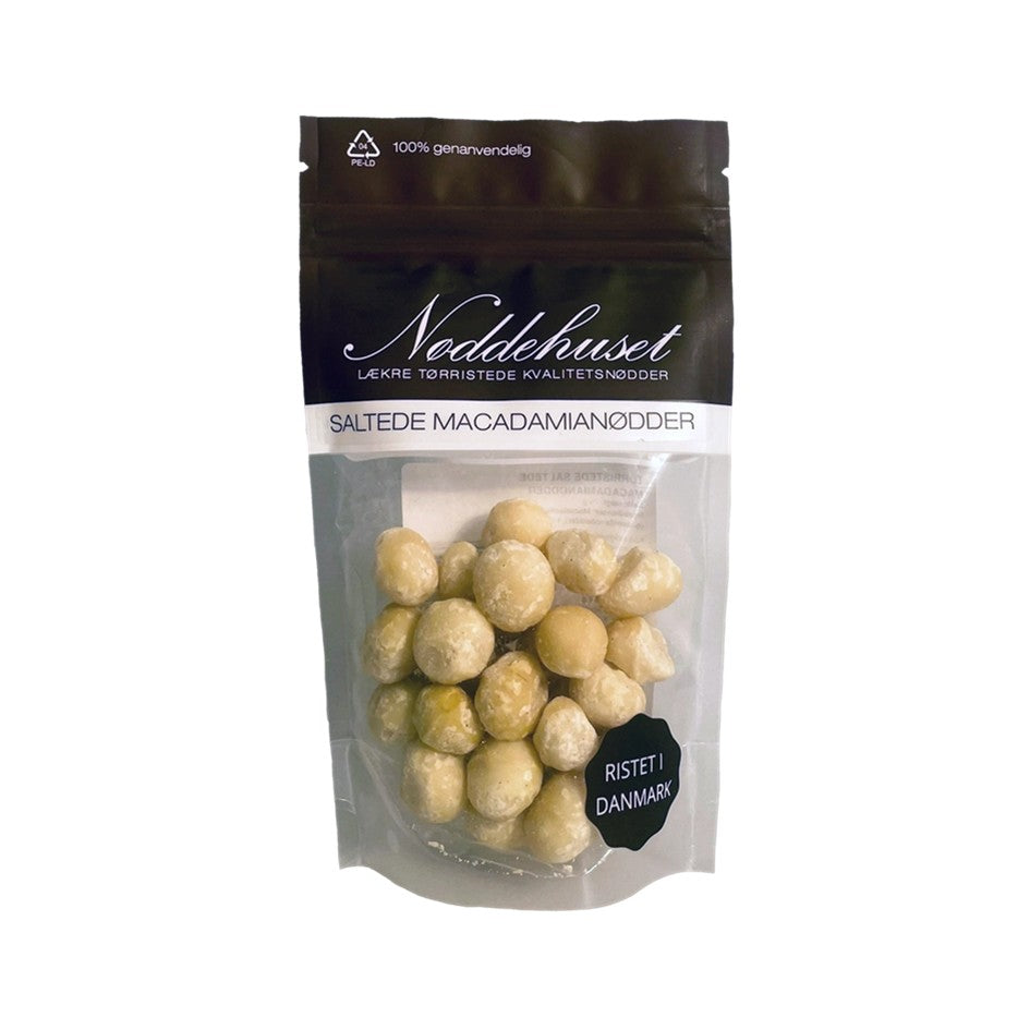 Saltede Macadamianødder - Nøddehuset