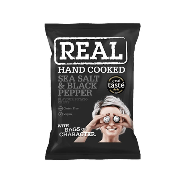 REAL Chips med Havsalt og Sort Peber