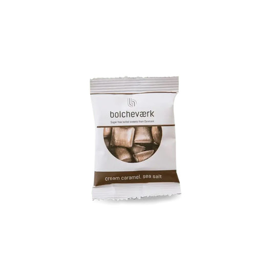 Flødekaramel og havsalt - Sukkerfri bolcher - Flowpack - Bolcheværk