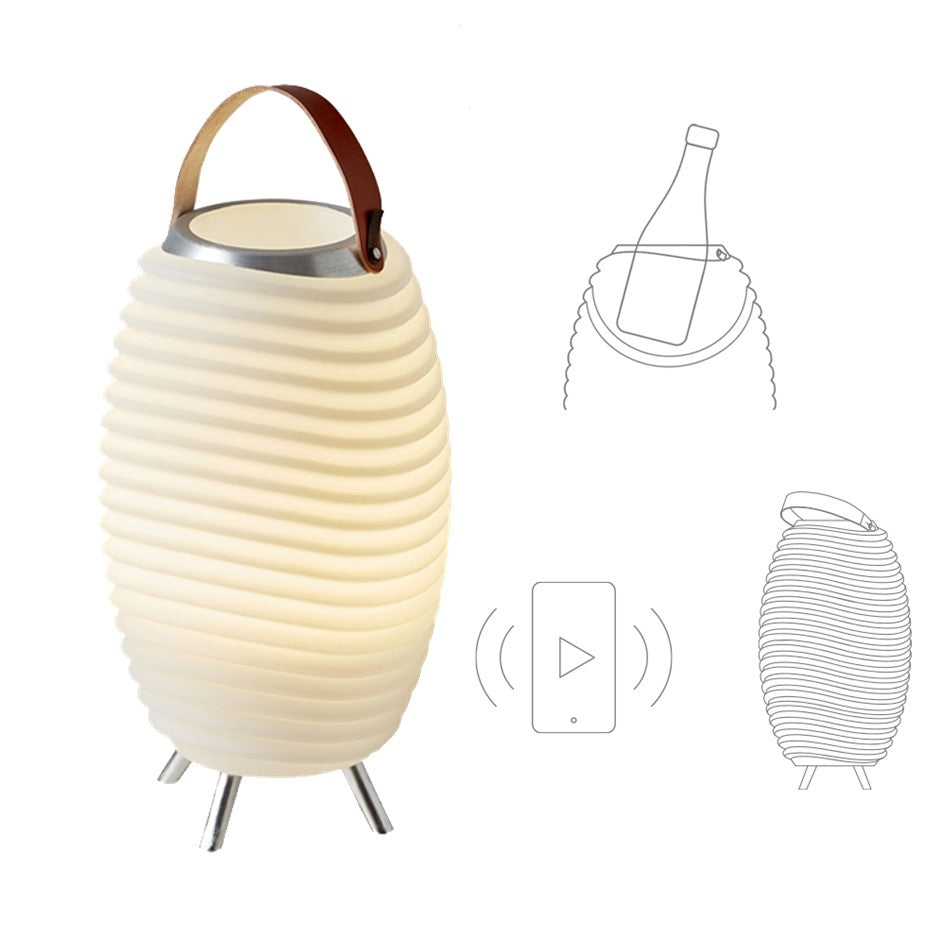 Kooduu - Lampe med højtaler og isspand